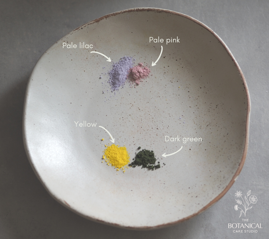 Stock sugar flower dust colours